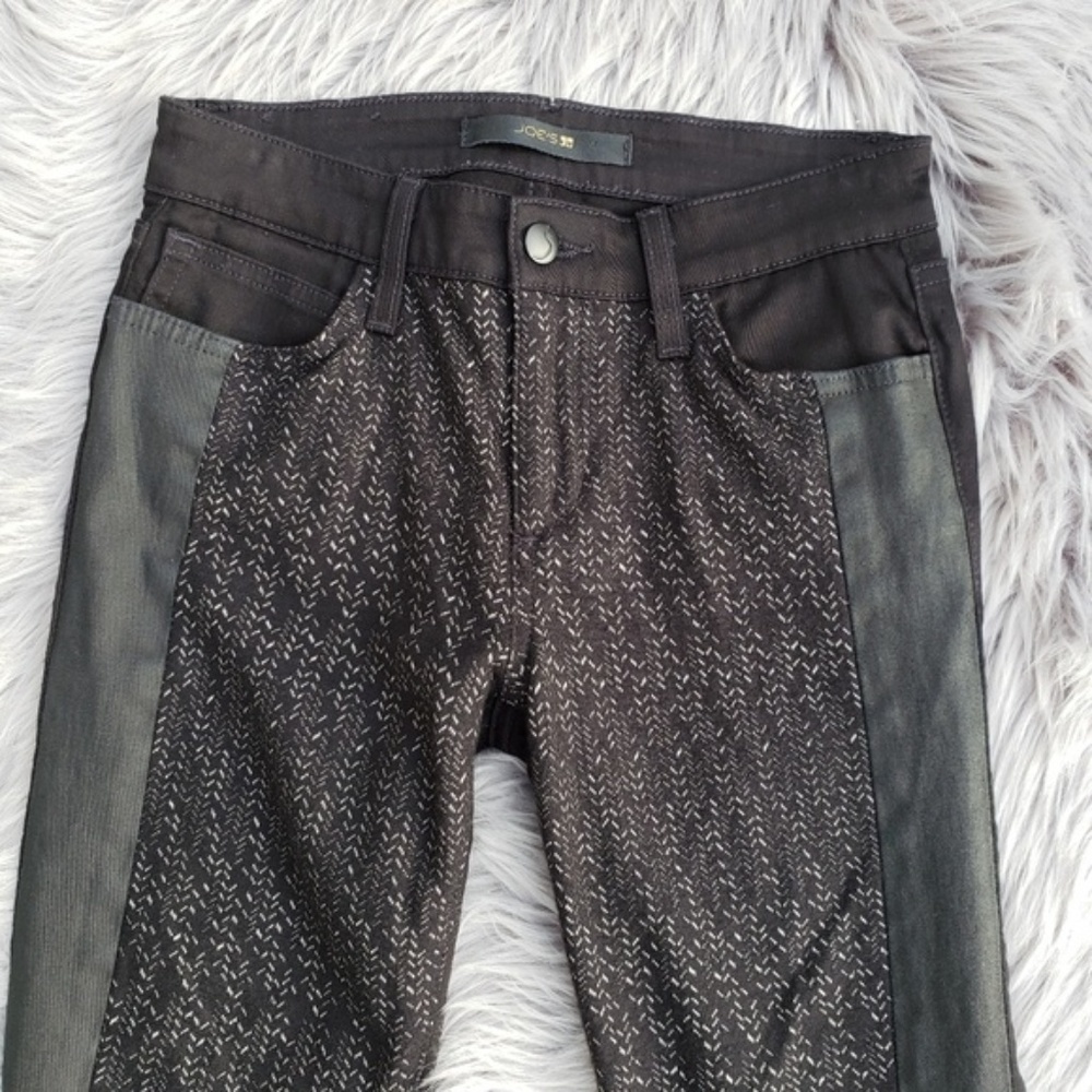 JOE'S Herringbone Ponte Skinny Ankle Jeans 25